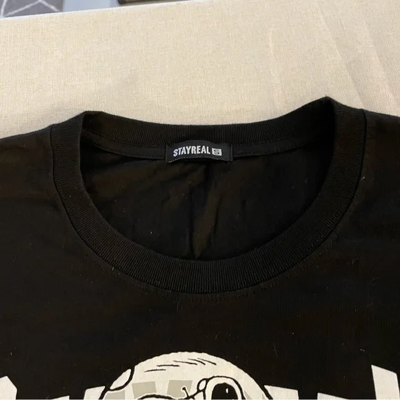 Cute Stay Real Snoopy Outer Space Moon T-Shirt Size Small GUC - Picture 4 of 6